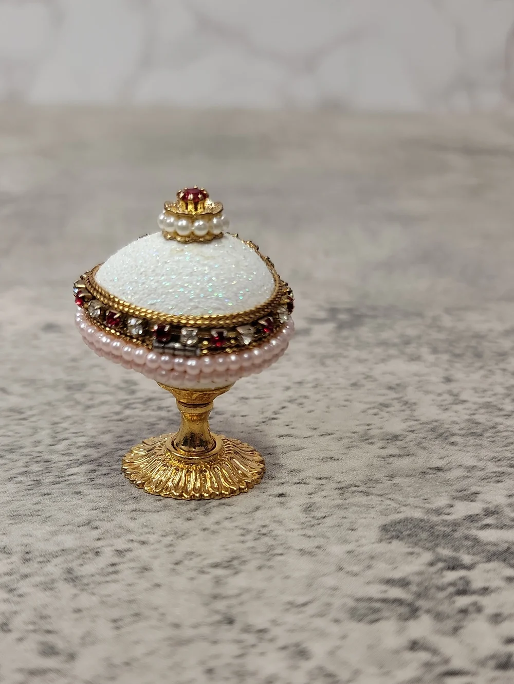 Vintage Quail Egg Trinket Box